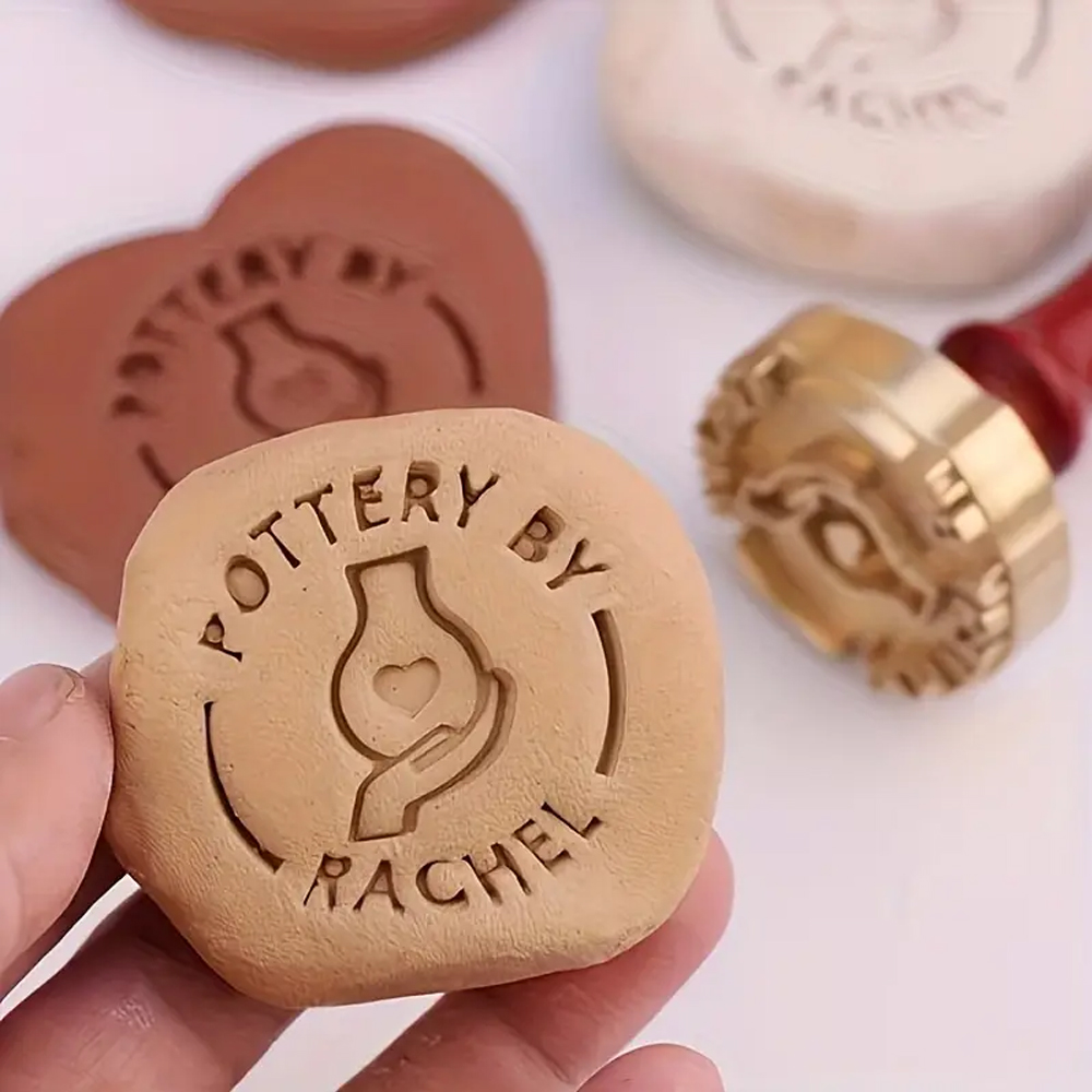 Soap Stamp Custom - Aangepaste aardewerk stempel voor klei Aangepaste