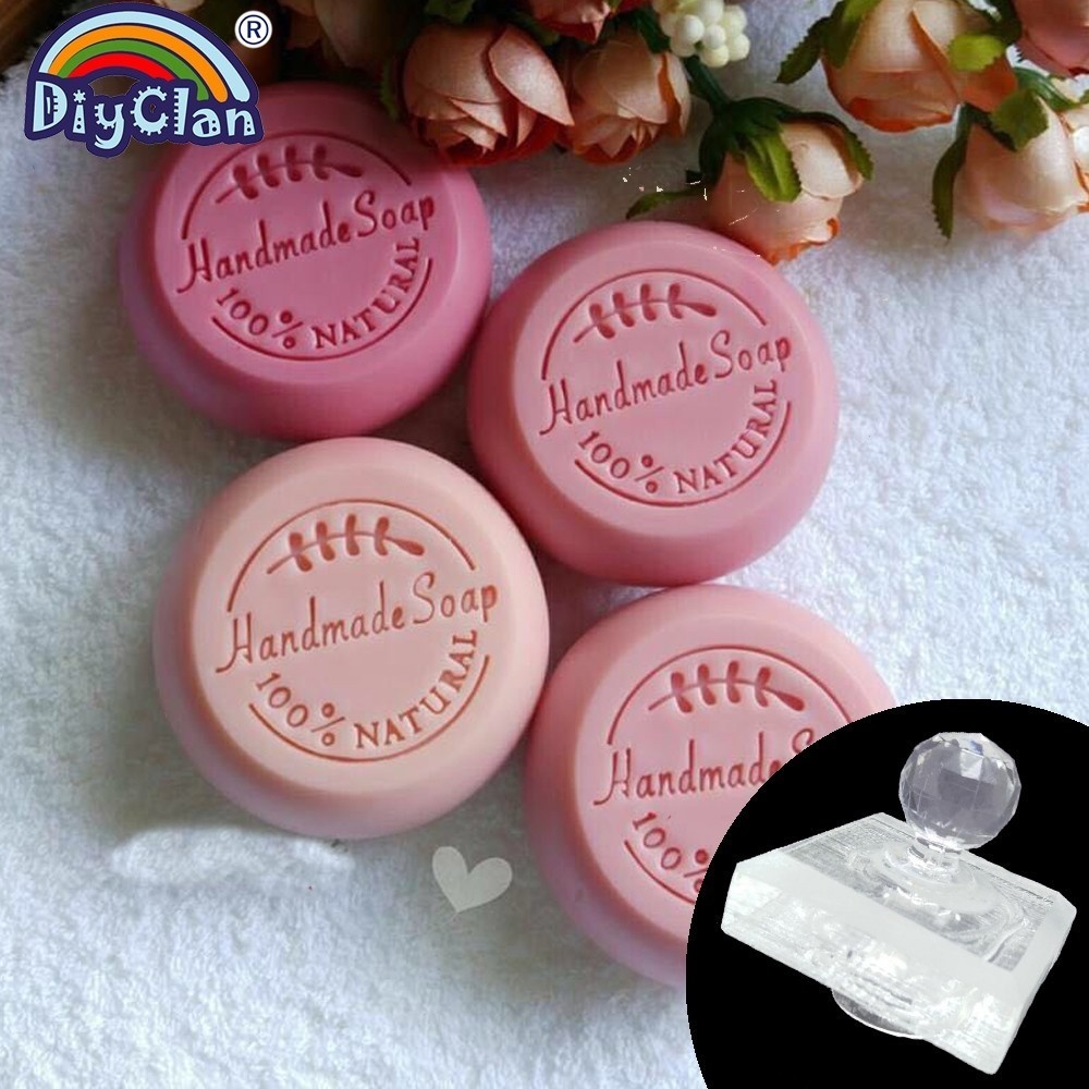 Soap Stamp Custom - 100% Natrual Handgemaakte Zeep Stempel Transparant