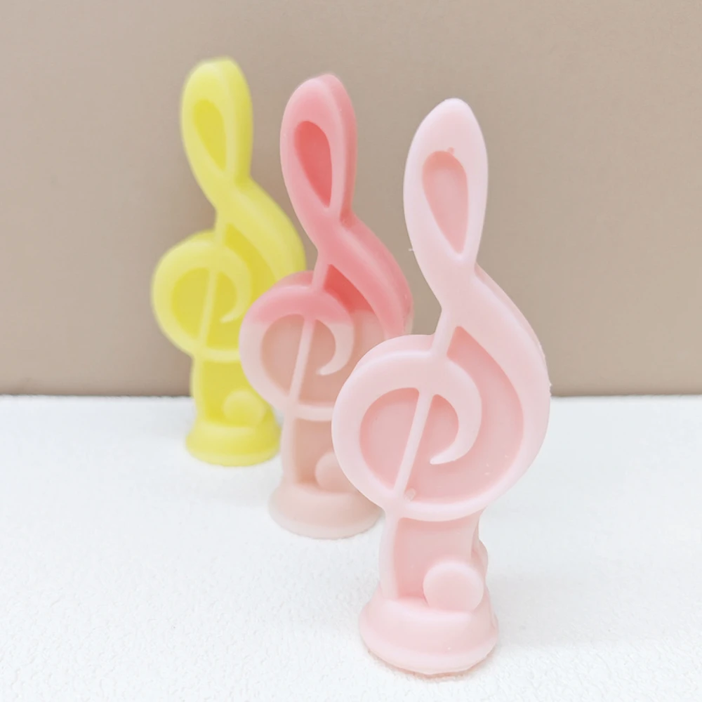 Soap Making Notes - Muzieknoot Kaars Siliconen Mallen Personeel Sleutel