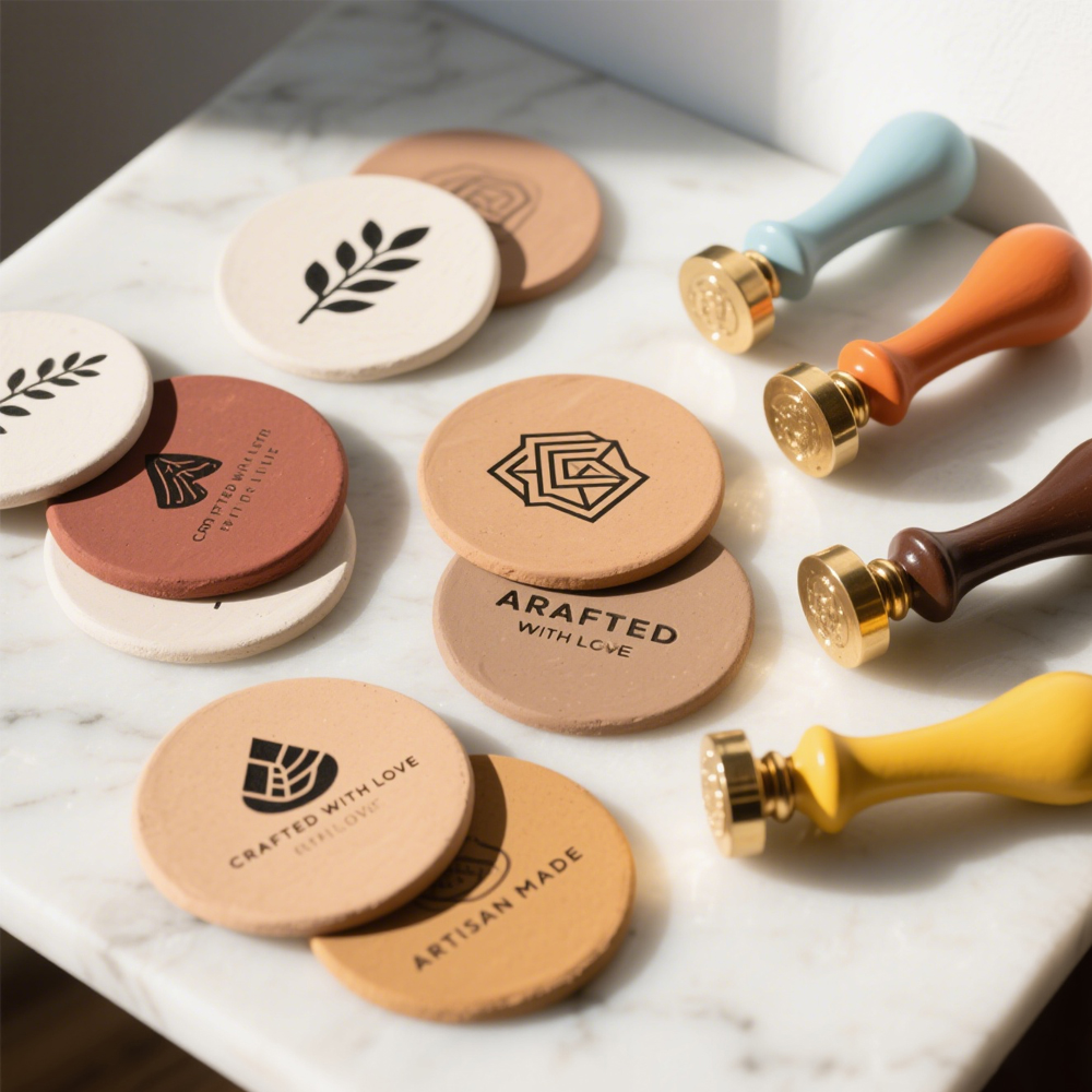 Soap Stamp Custom - Klei stempels aanpassen Gepersonaliseerde aardewerk Klei