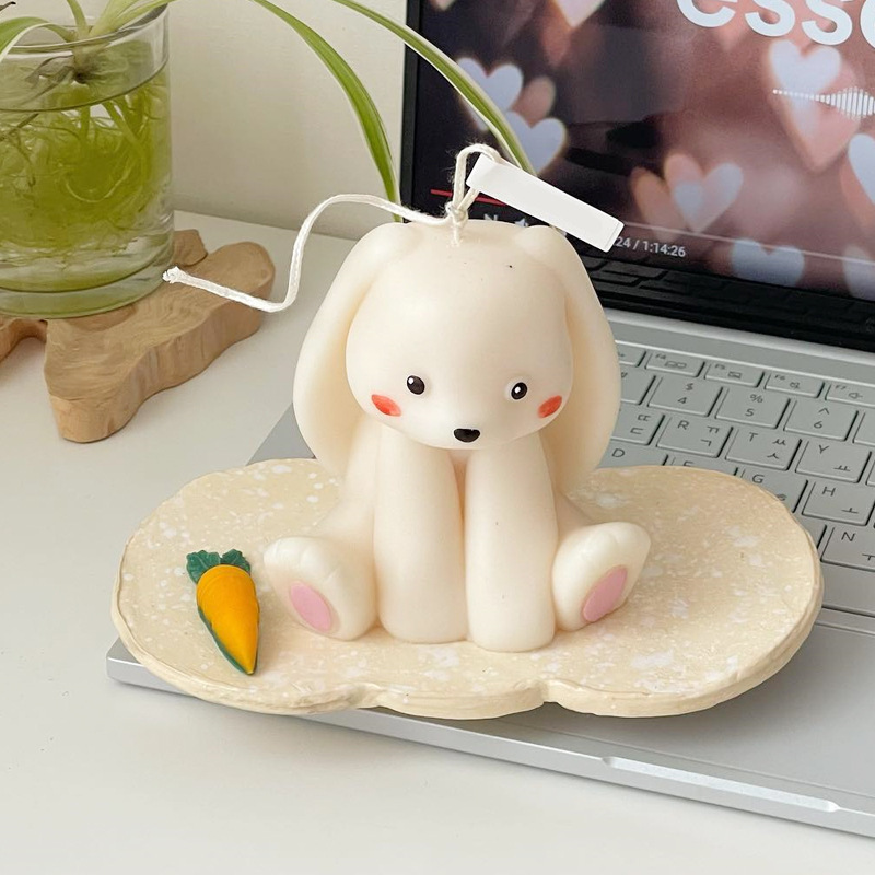 Soap Making Line - Zittend Konijn Siliconen Kaarsvorm 3d Schattig