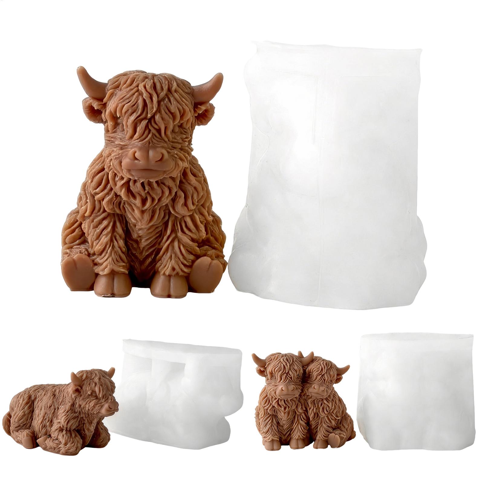 Soap Making Line - Highland Cow siliconen mal herbruikbare 3D
