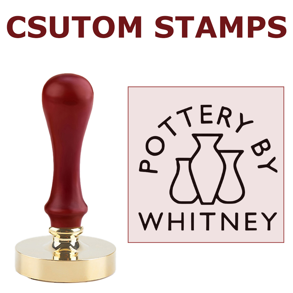 Soap Stamp Custom - Gepersonaliseerde aardewerk stempel voor klei aangepaste