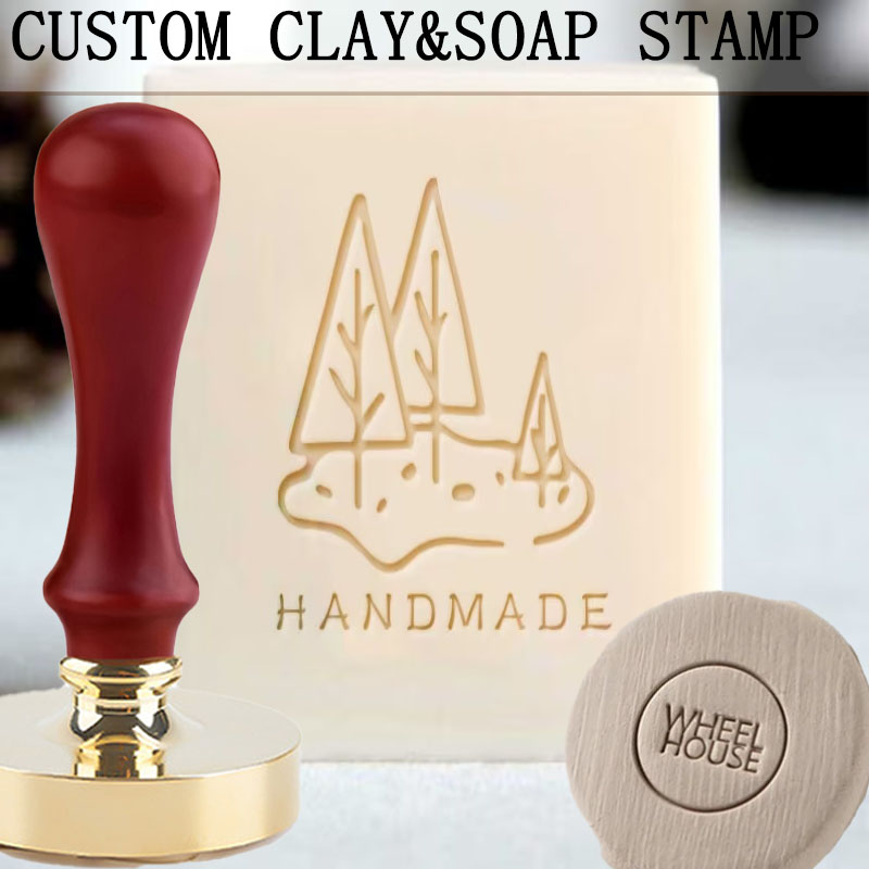 Soap Stamp Custom - Aangepaste zeepstempel Gepersonaliseerde keramische stempel voor