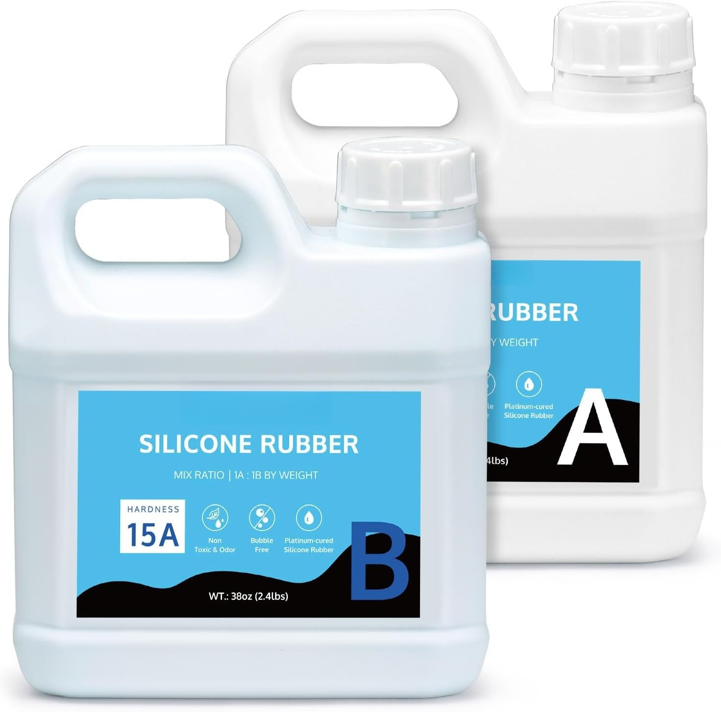 Soap Making Ratios - Siliconen malvormset 4L rubber 15A, 1:1