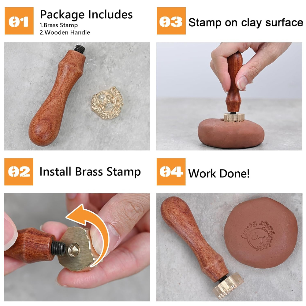 Aangepaste kleipatroon en hout - Soap Stamp Custom recensie en prijs