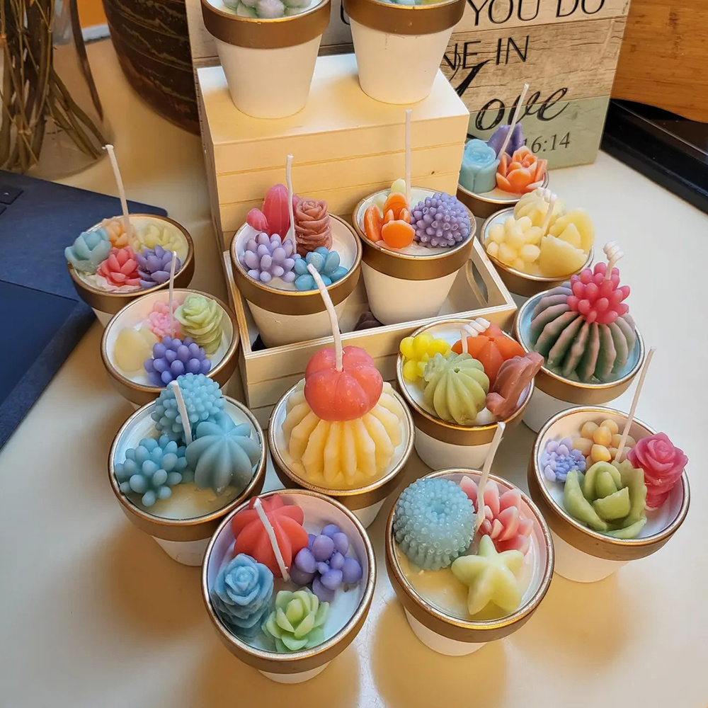 6 stks Succulente Siliconen Ka - Soap Making Line recensie en prijs