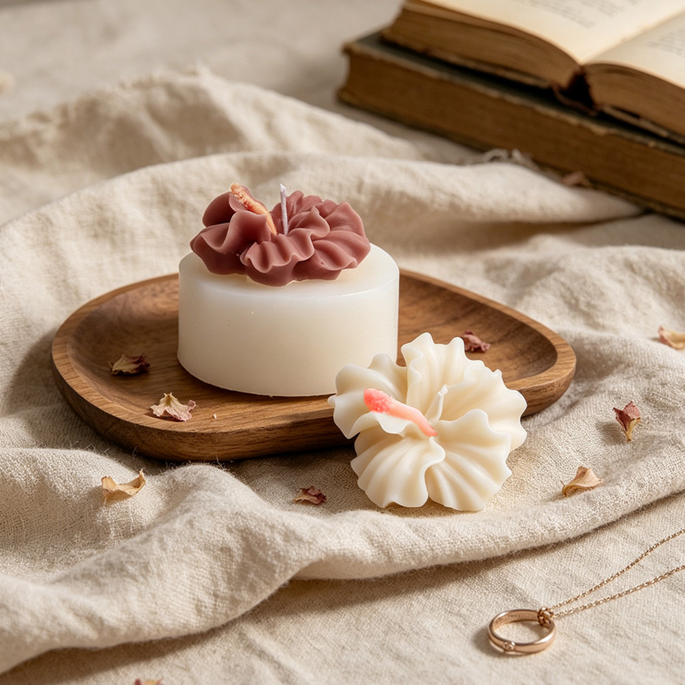 2 stuks Hibiscus Bloem Kaarsvo - Soap Making Line recensie en prijs